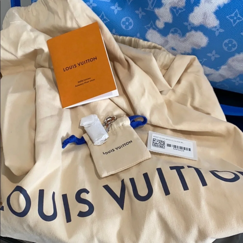 Louis Vuitton Blue Cloud Keepall Virgil Abloh Limited Edition Runway